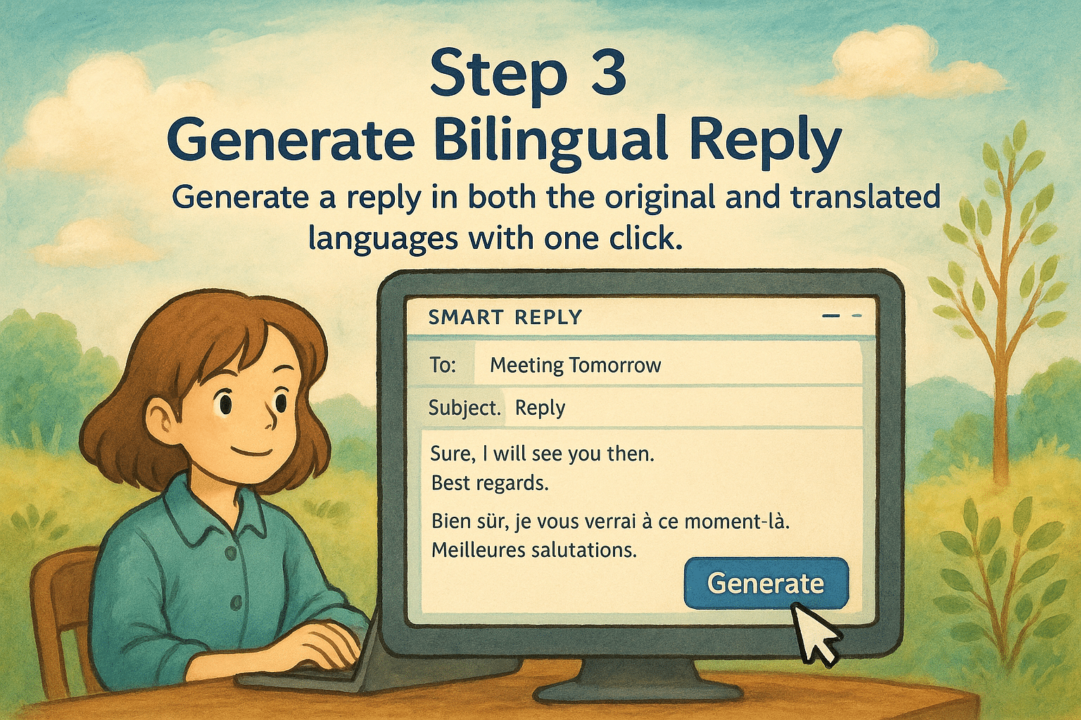 Generate Bilingual Reply